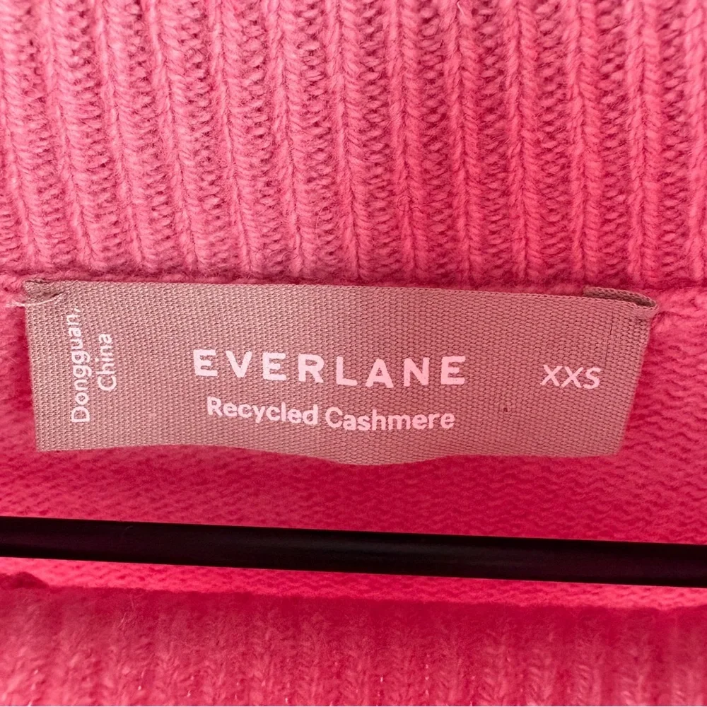 Everlane Cashmere Oversized Turtleneck Sweater Bubblegum Pink Size XXS